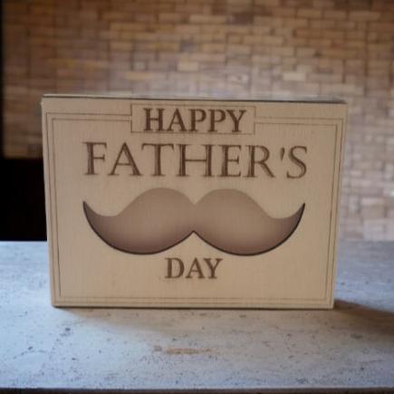 fathers day mustache gift card holder