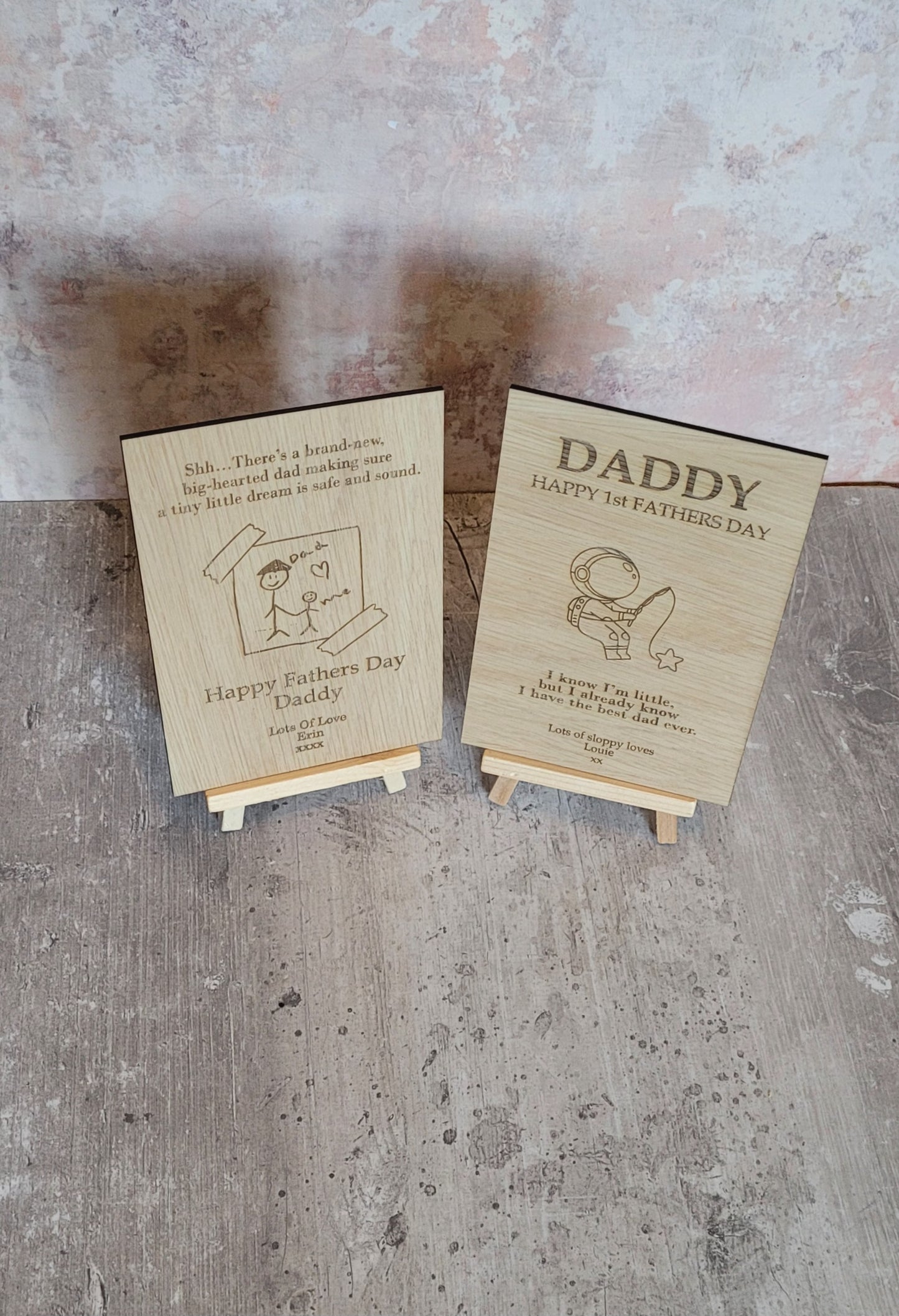Personalised Wooden Mothers Day Cards – Specially Engraved For Mums