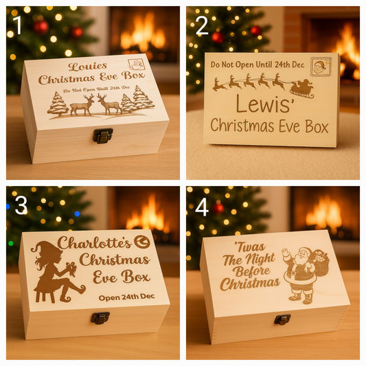 Childrens Personalised Christmas Eve Box- Large activity box