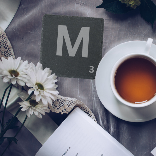 Engraved slate coasters