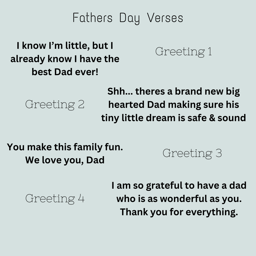 custom wooden card for new dad