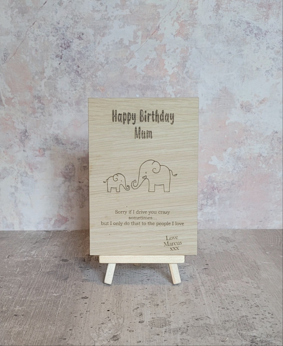 Personalised birthday card