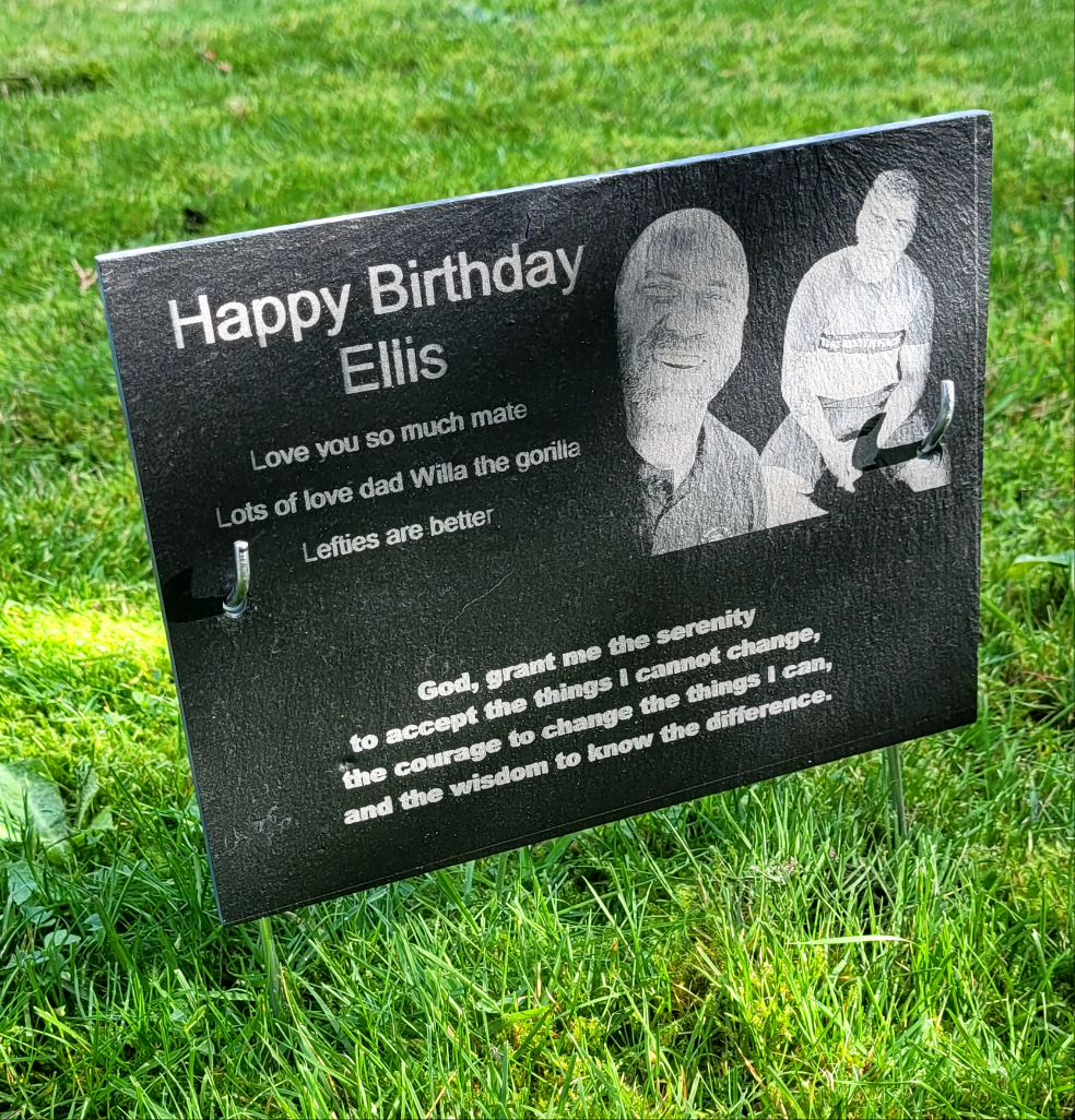 Engraved Photo grave Plaques