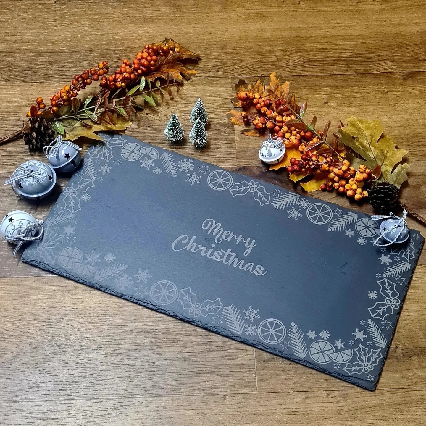 Christmas charcuterie slate