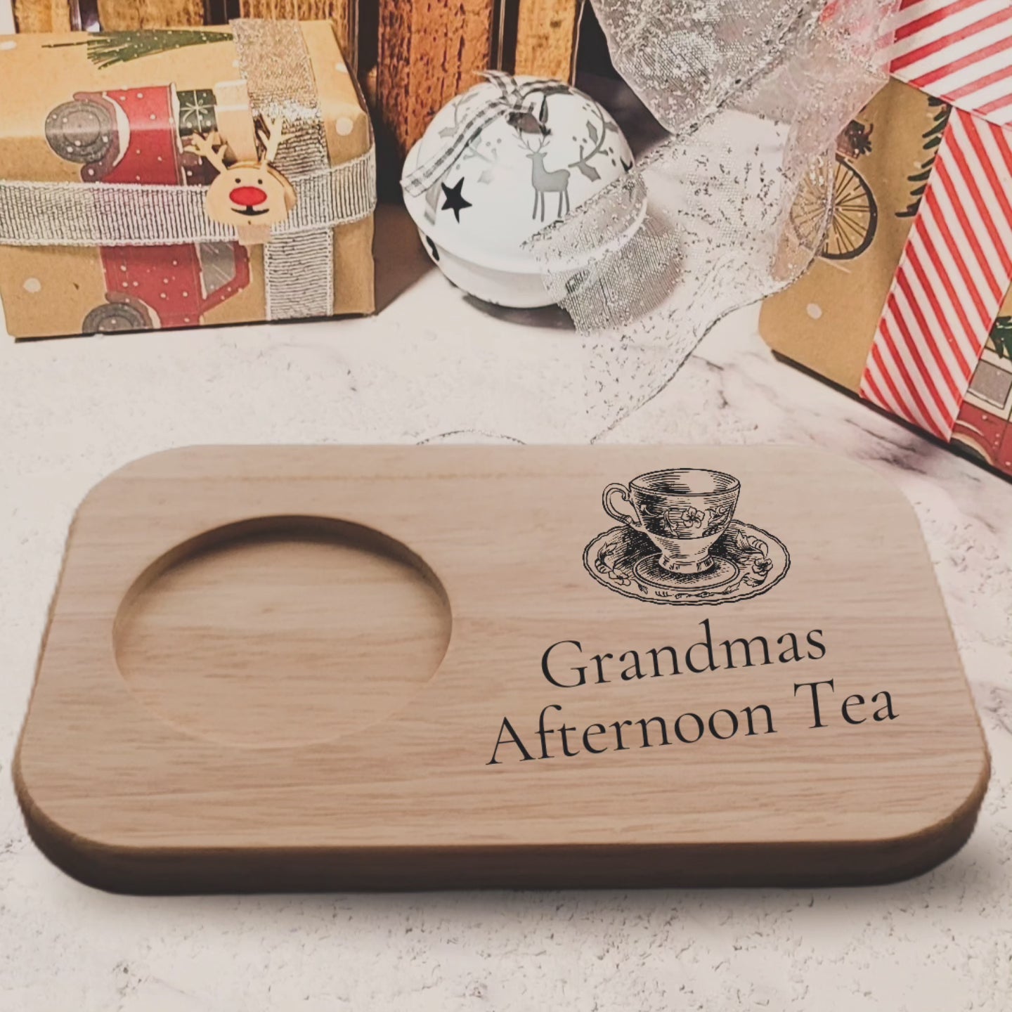 Grandmas afternoon tea tray personalised