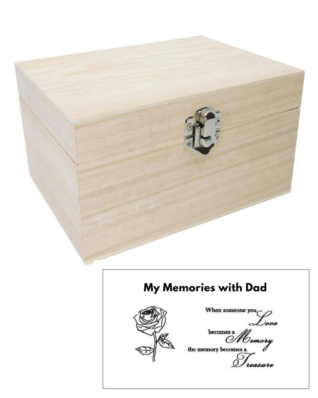 Personalised Rose Memory Box