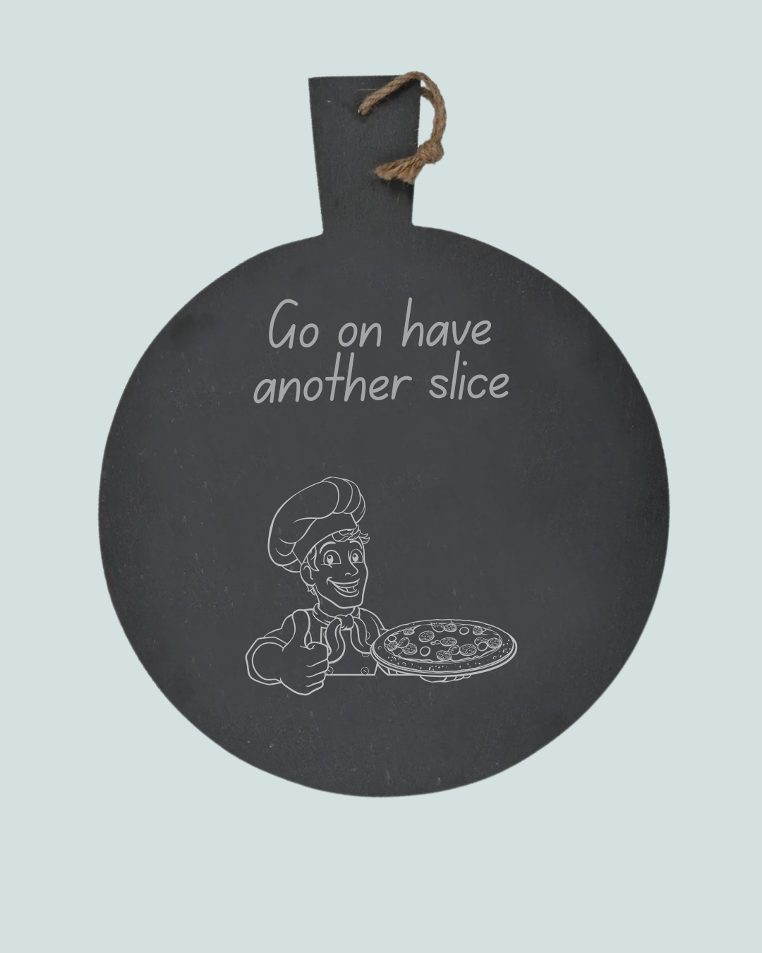 Custom pizza night board handmade in UK