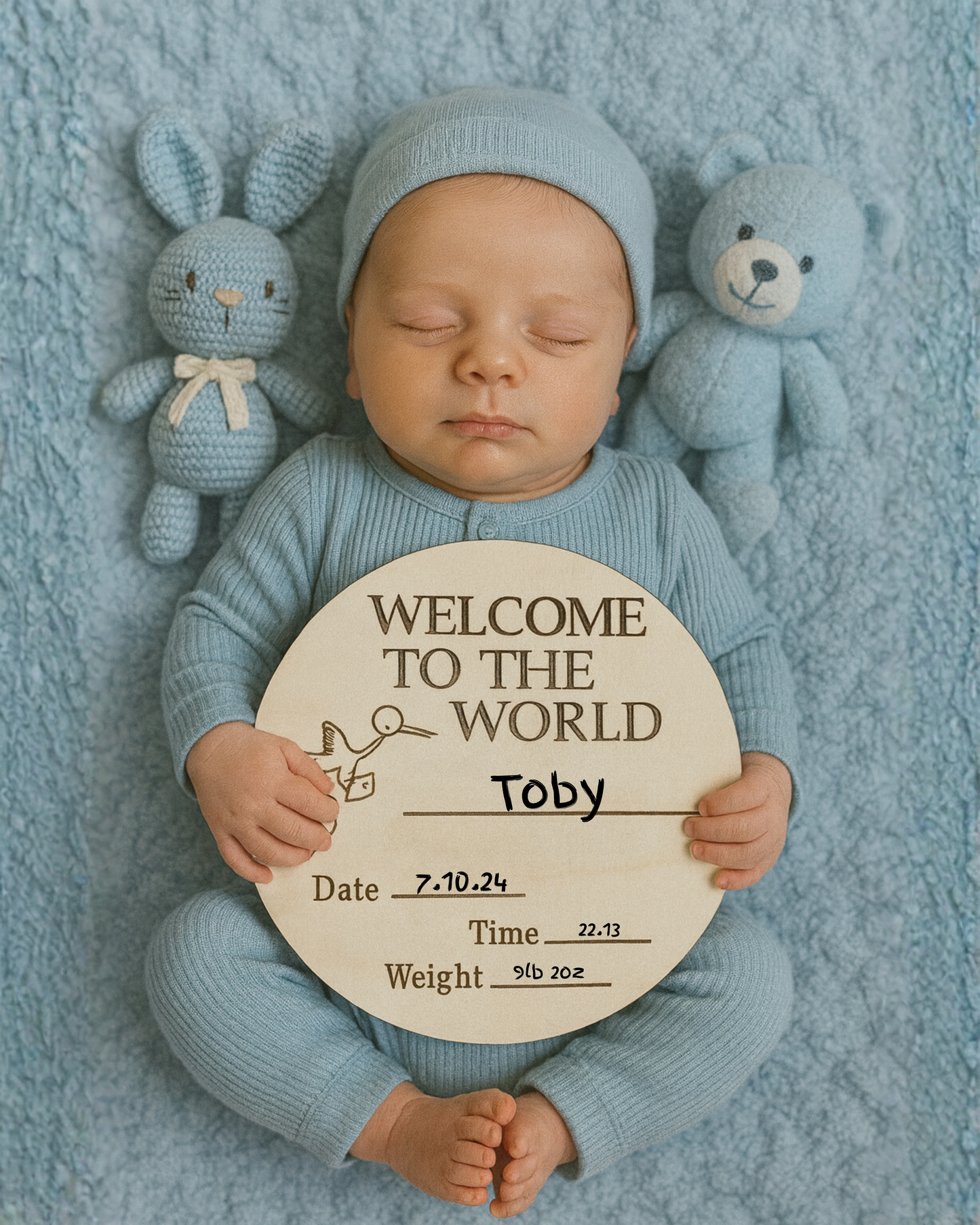 Personalised Sibling Pregnancy Announcement Sign | Wooden Photo Prop