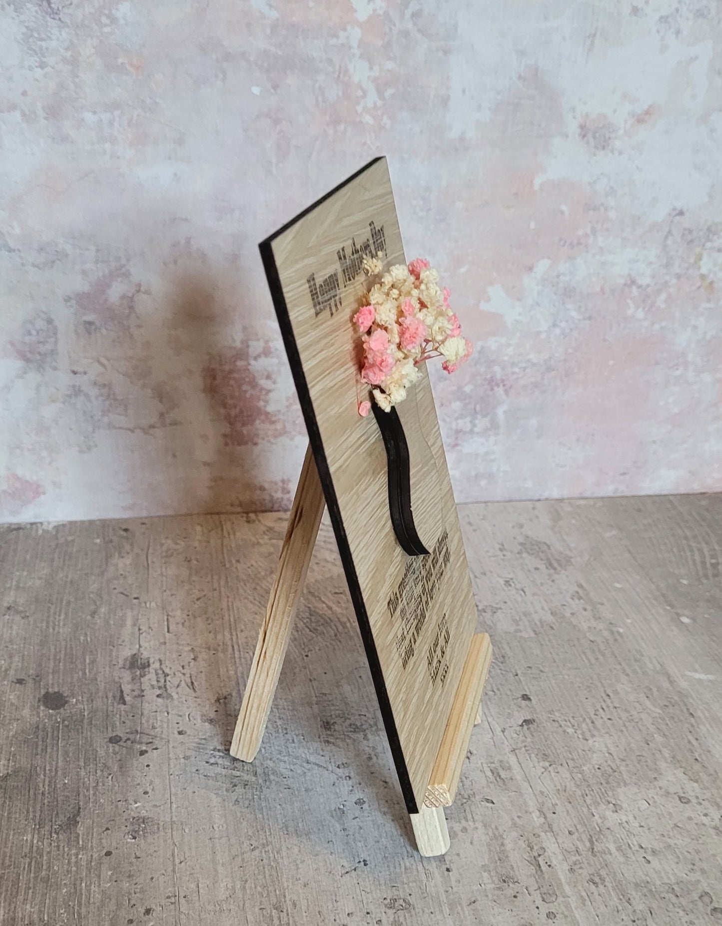 3D Personalised Wooden Mothers Day Cards – Specially Engraved For Mums