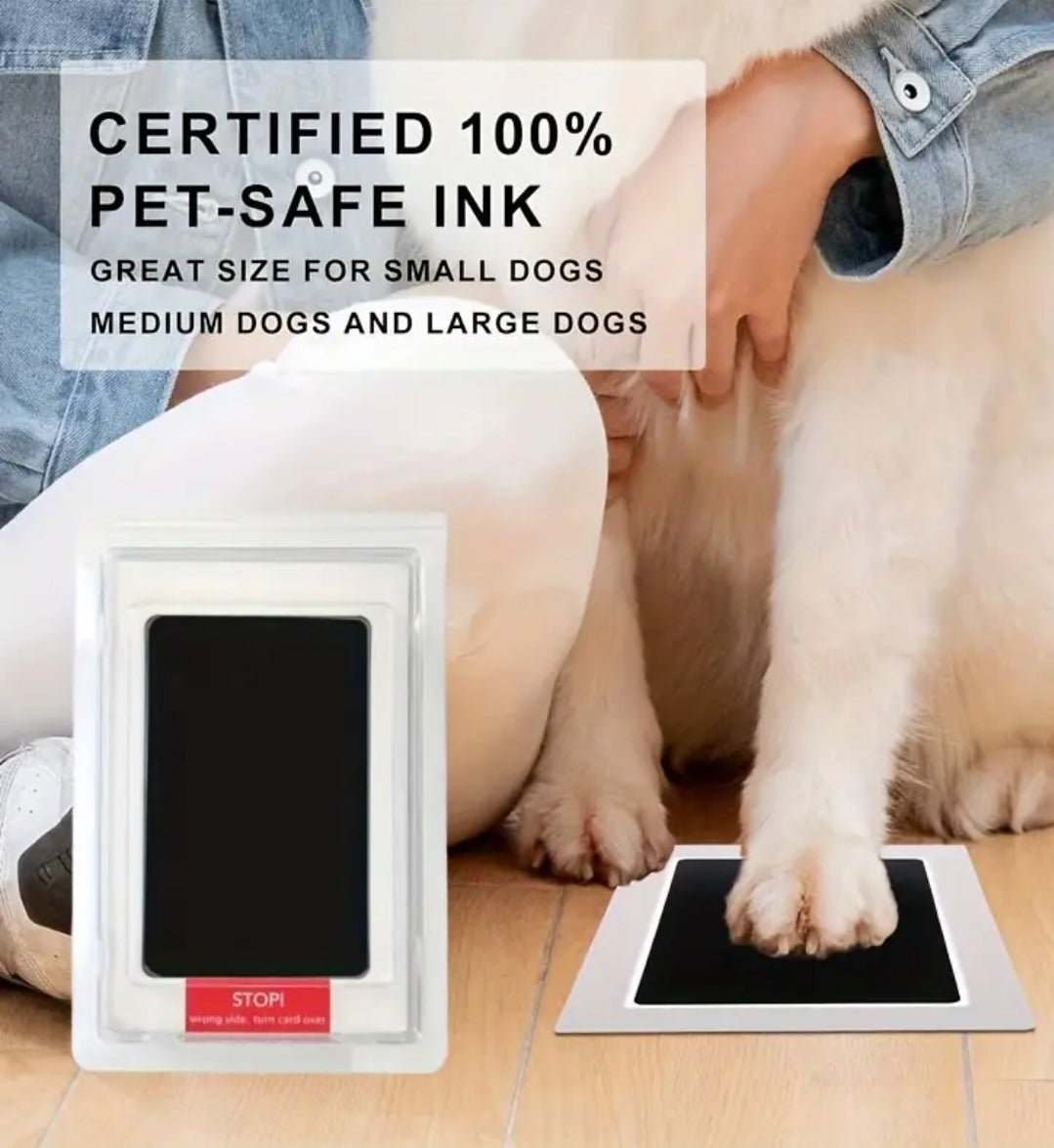 Personalised A4 Pet Paw Print in Frame - Unique Keepsake Gift