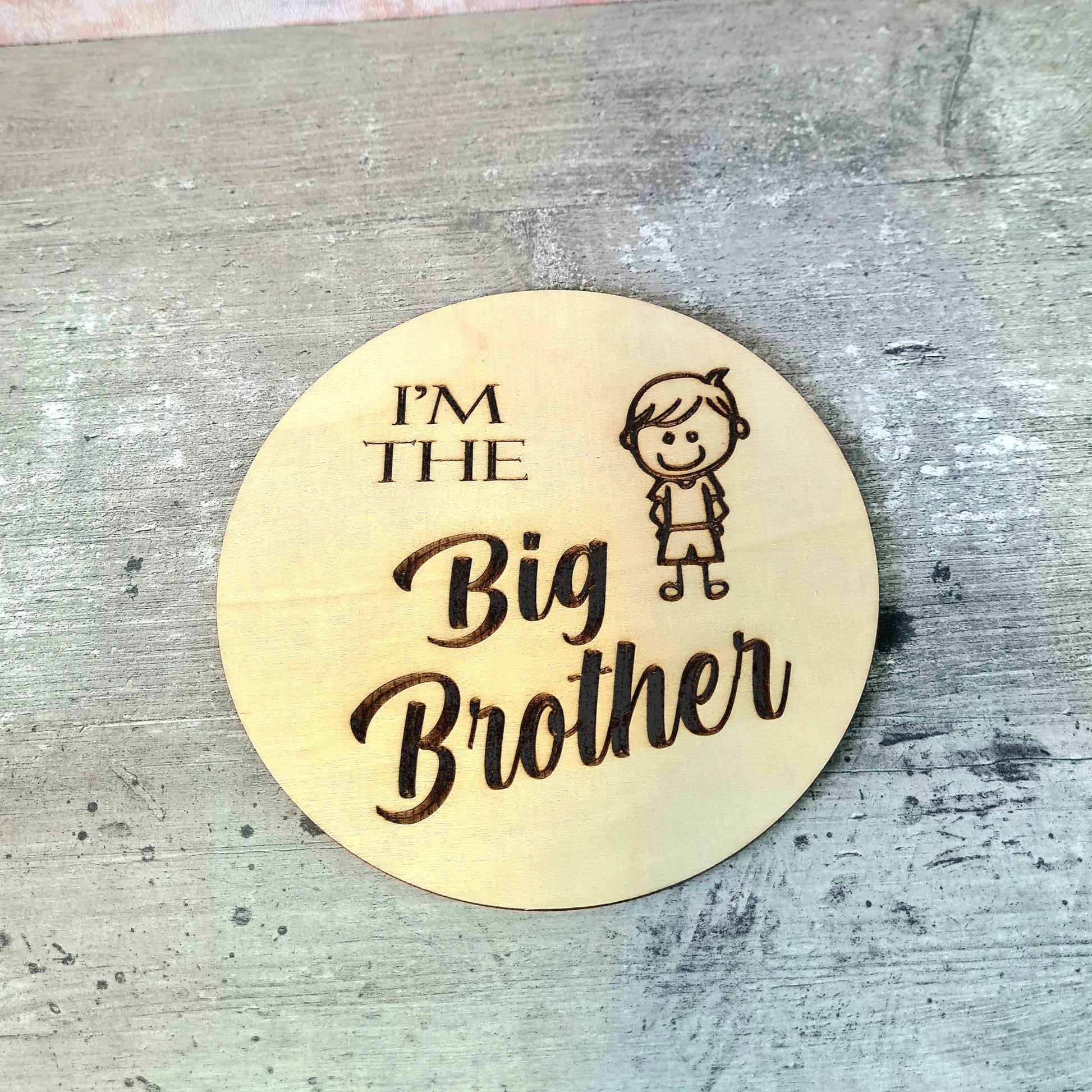 big brother photo prop