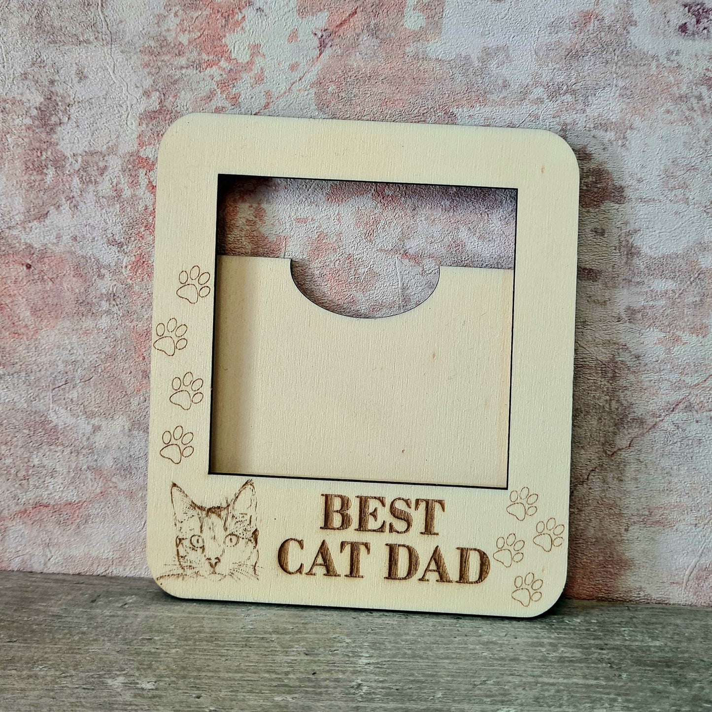 best cat dad photo frame