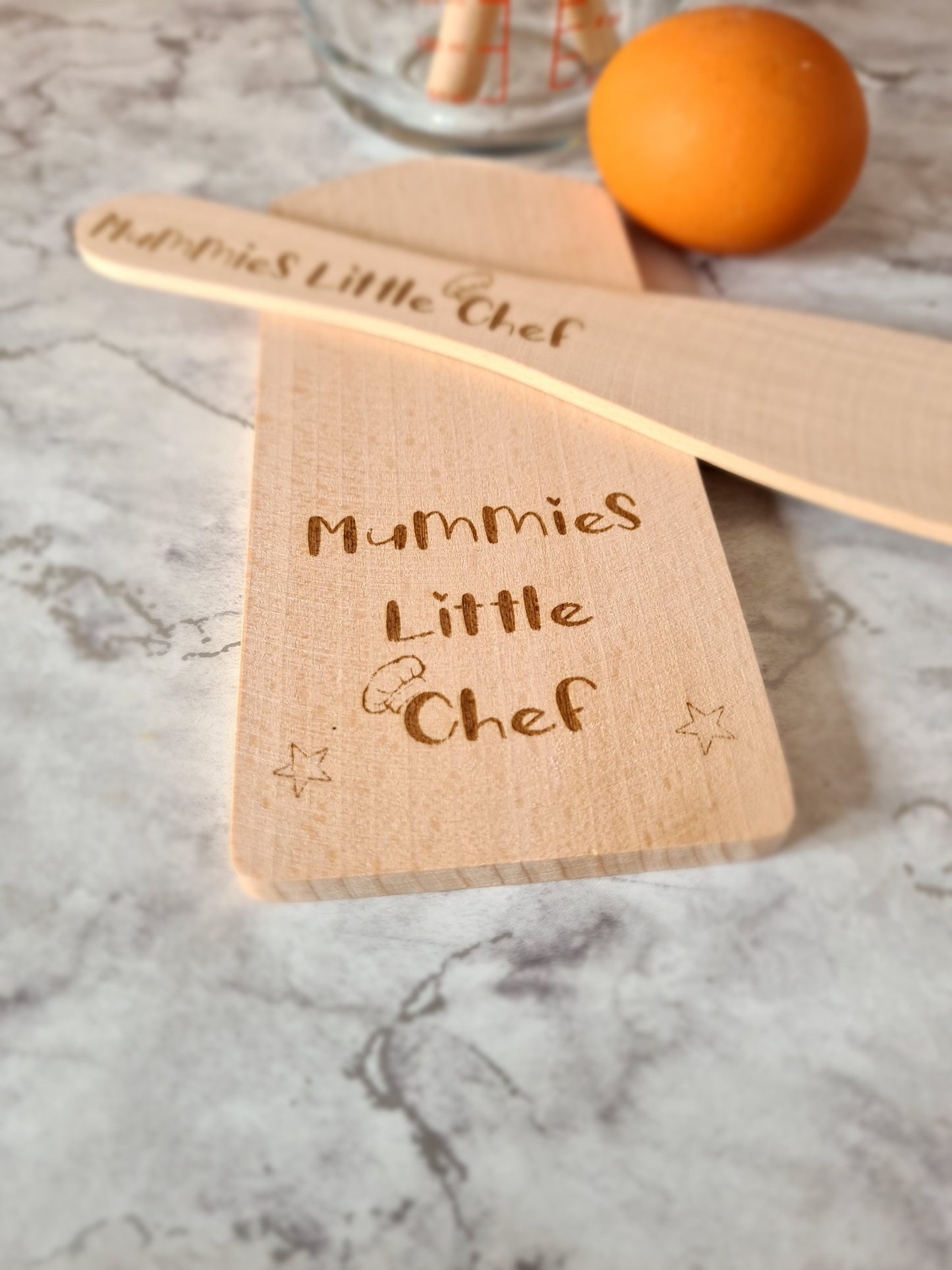 Childrens Personalised Wooden Baking Set