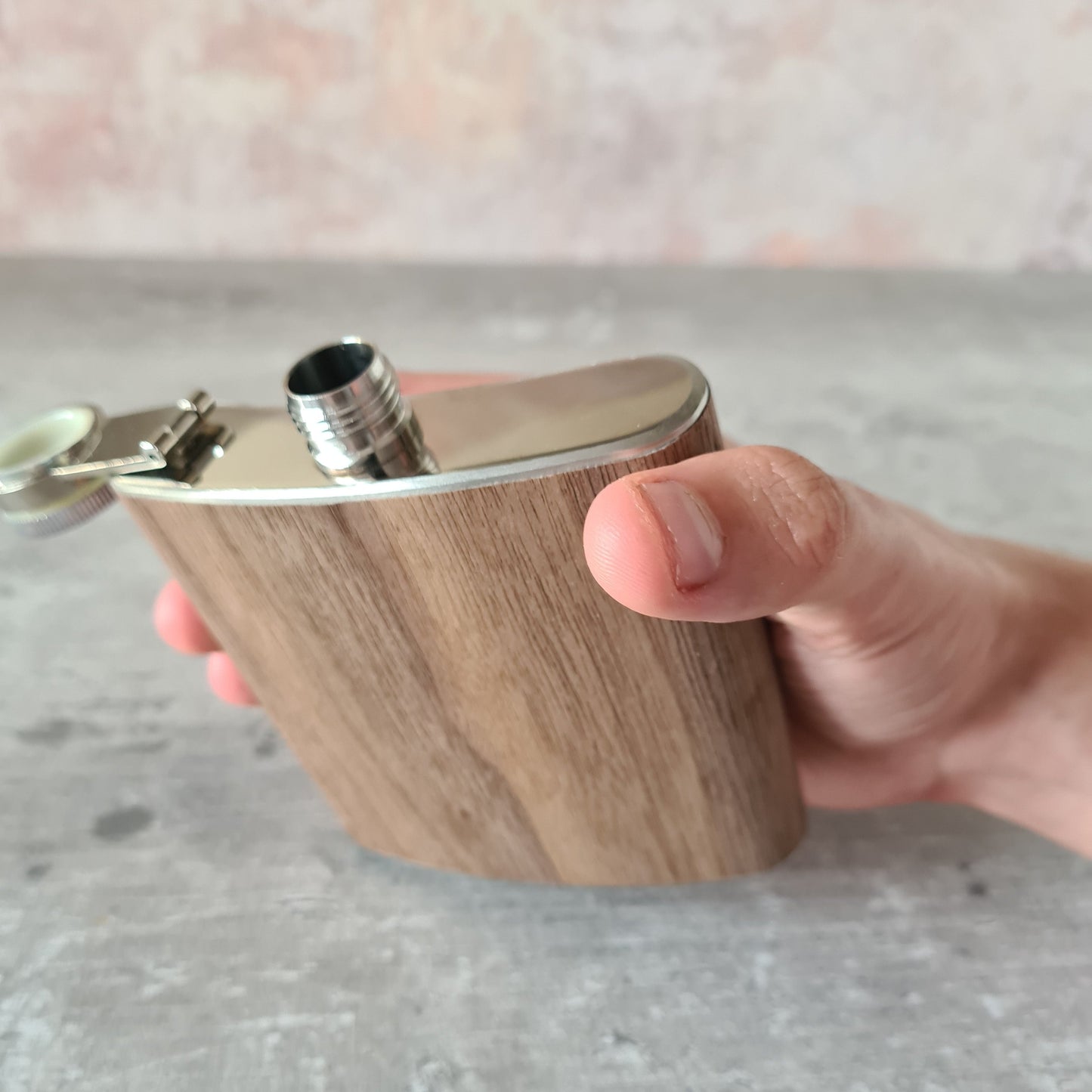 wooden flask