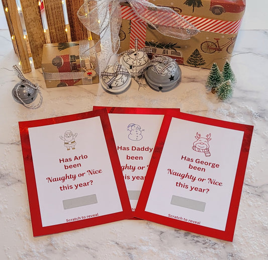 Childrens Scratch & Reveal Activity Card - Santa's List