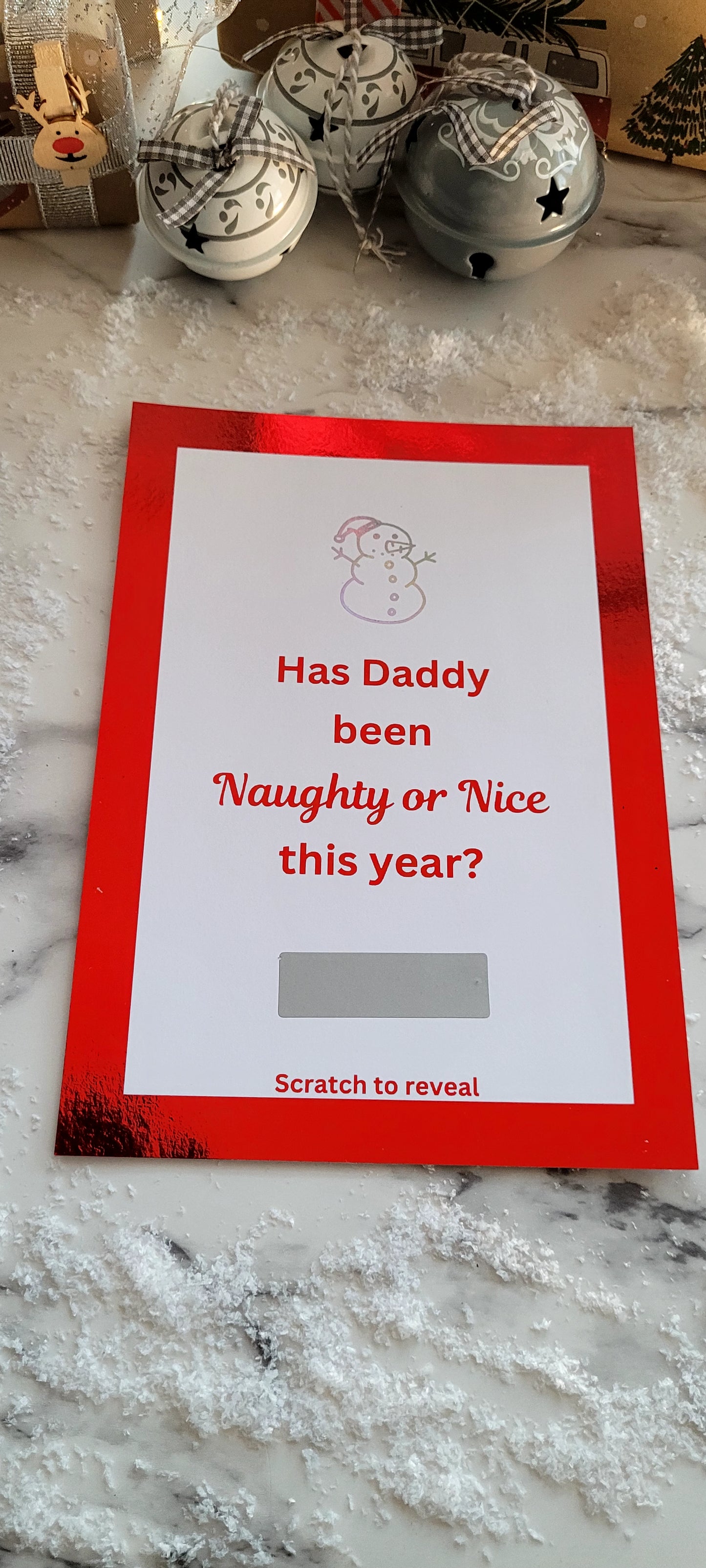 Childrens Scratch & Reveal Activity Card - Santa's List