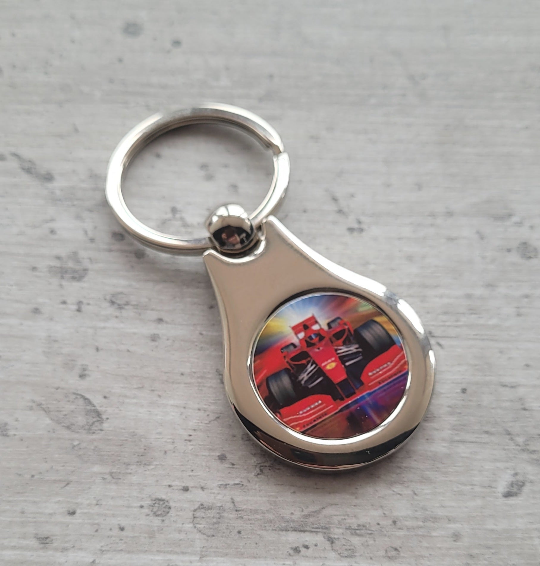 stainless steel photo keyring uk