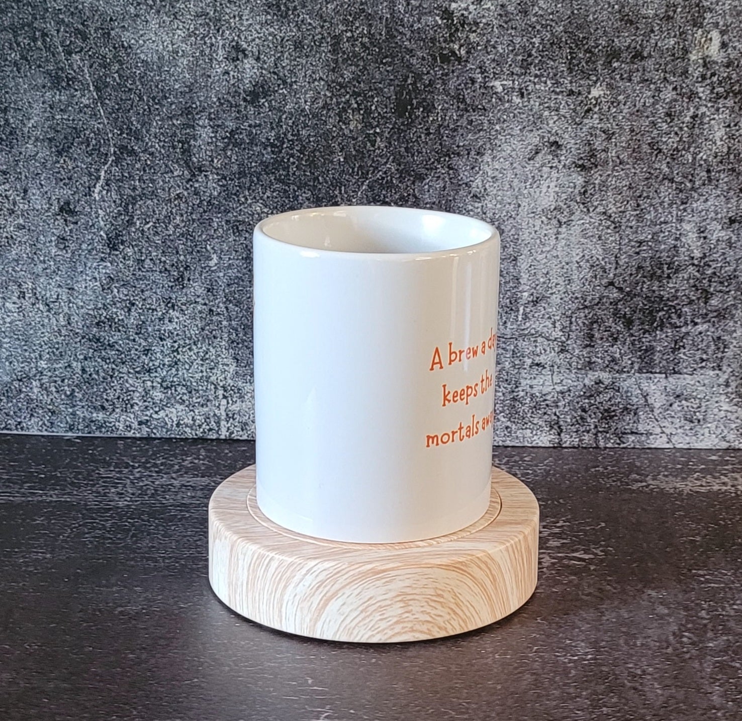 Ceramic mug for spooky season coffee lovers.