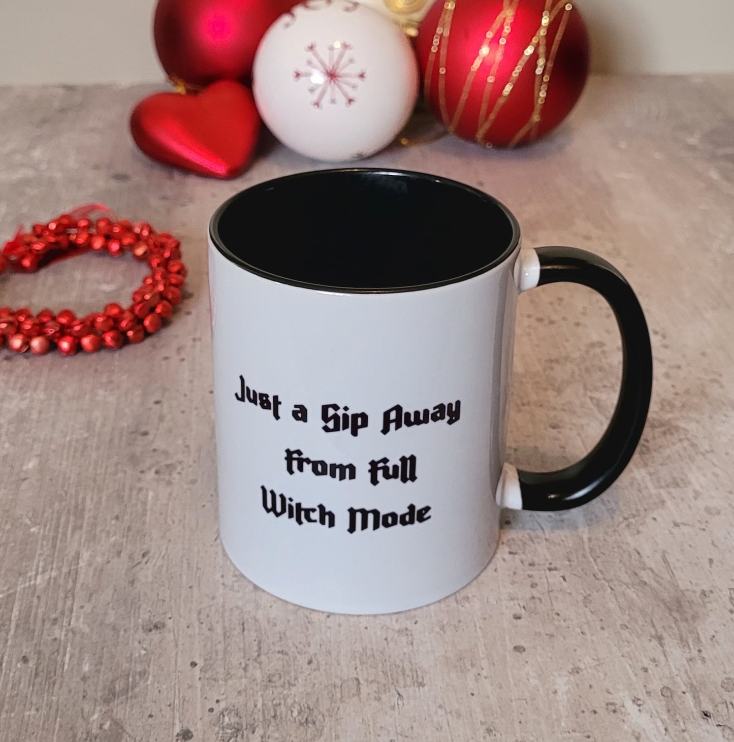 Hocus Pocus & a Cup to Focus Mug | Black Handle Witch Mug | Exclusive Design UK