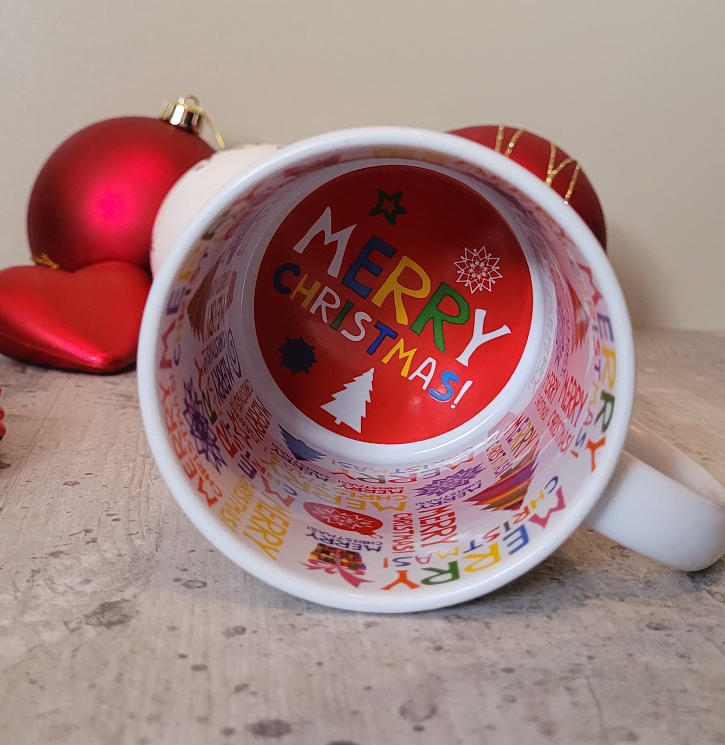 Personalised Christmas Mug with Inside Print | Custom Name & Hobby Design | Unique Gift UK