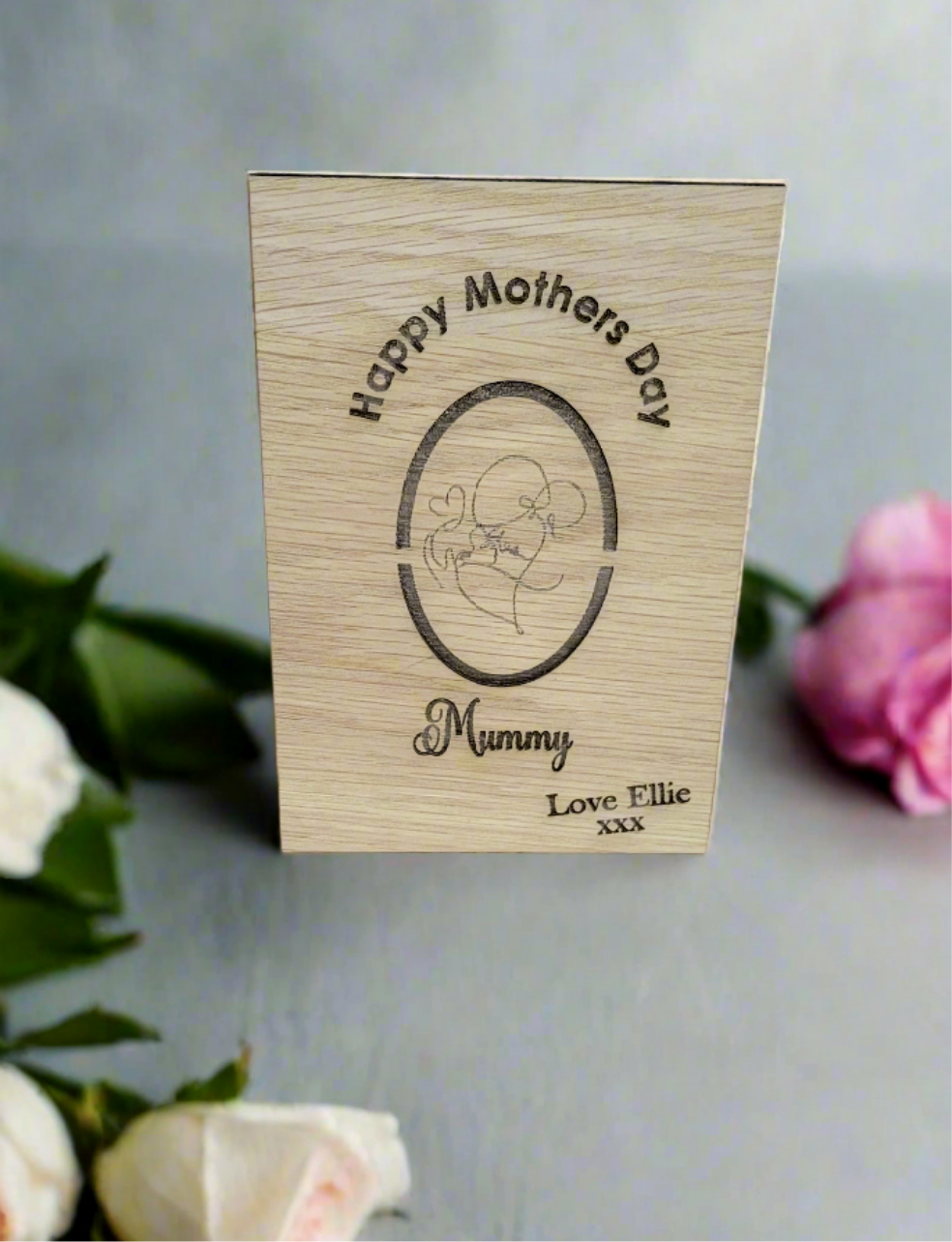 Mothers day wooden card