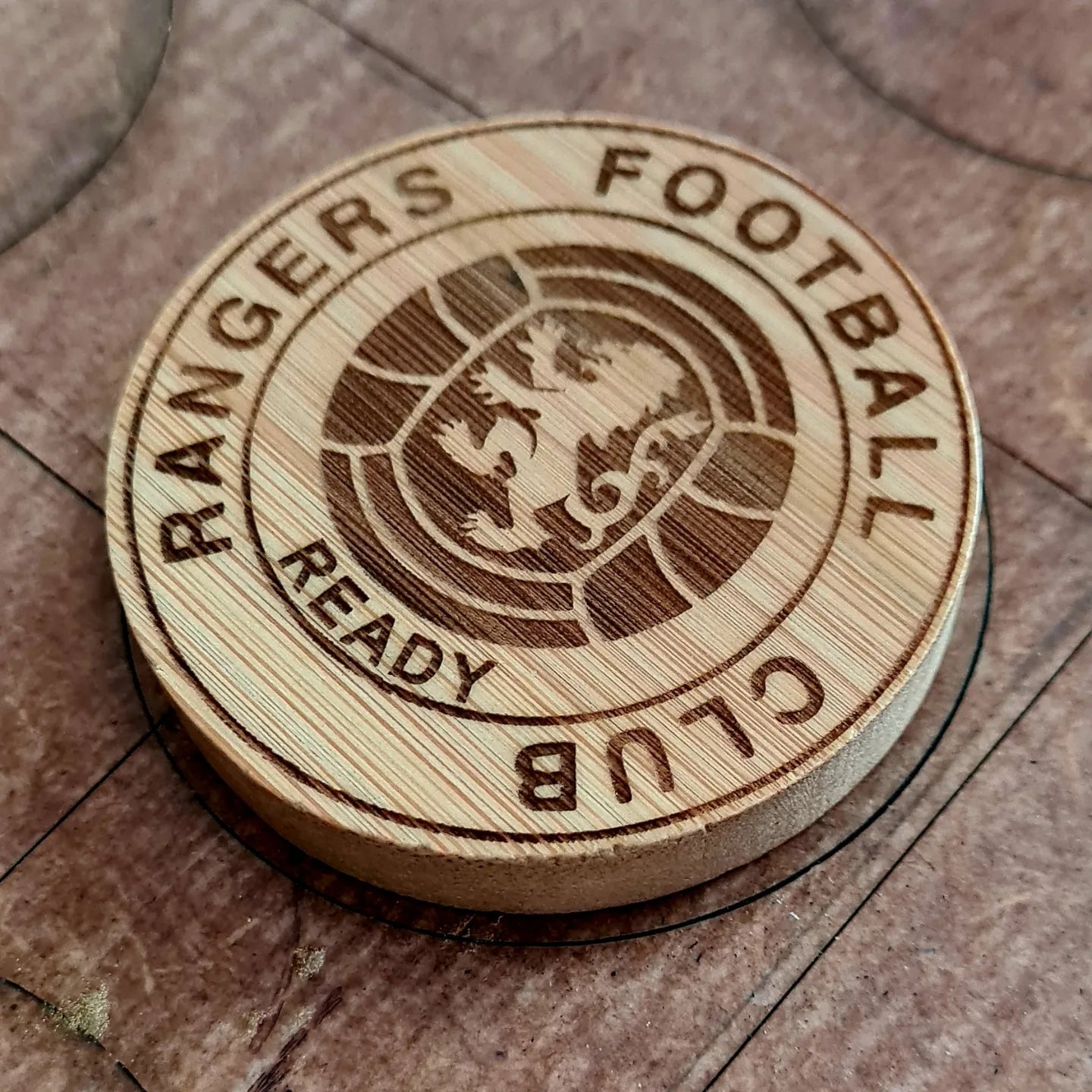 Engraved Football Bottle Opener/Fridge Magnet