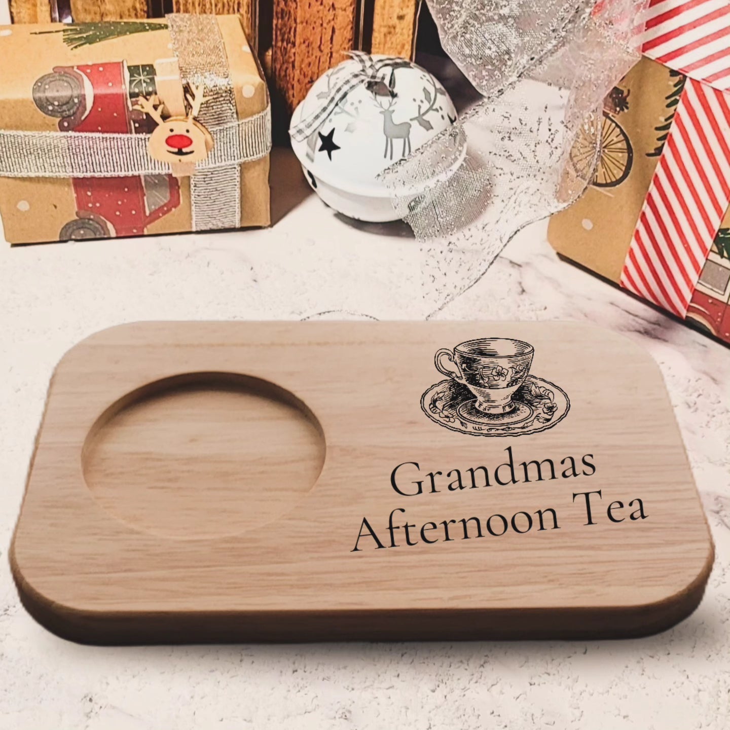 Grandmas afternoon tea tray personalised 