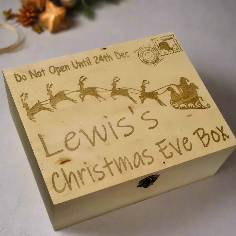 santas sleigh christmas eve box