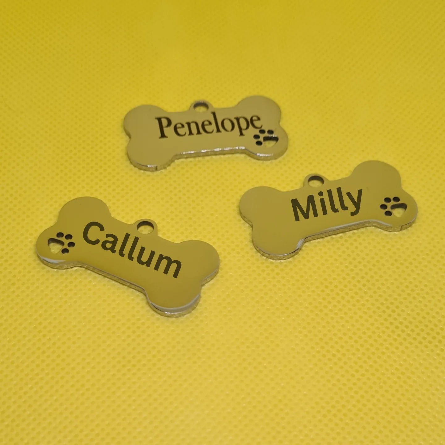 Premium Engraved Personalised Custom Name ID Bone Tag Collar