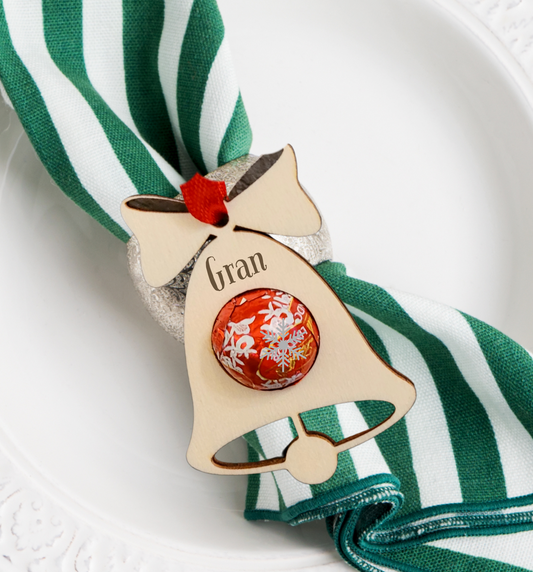 Handmade festive decorations perfect for table settings, Christmas Eve boxes & stocking fillers.