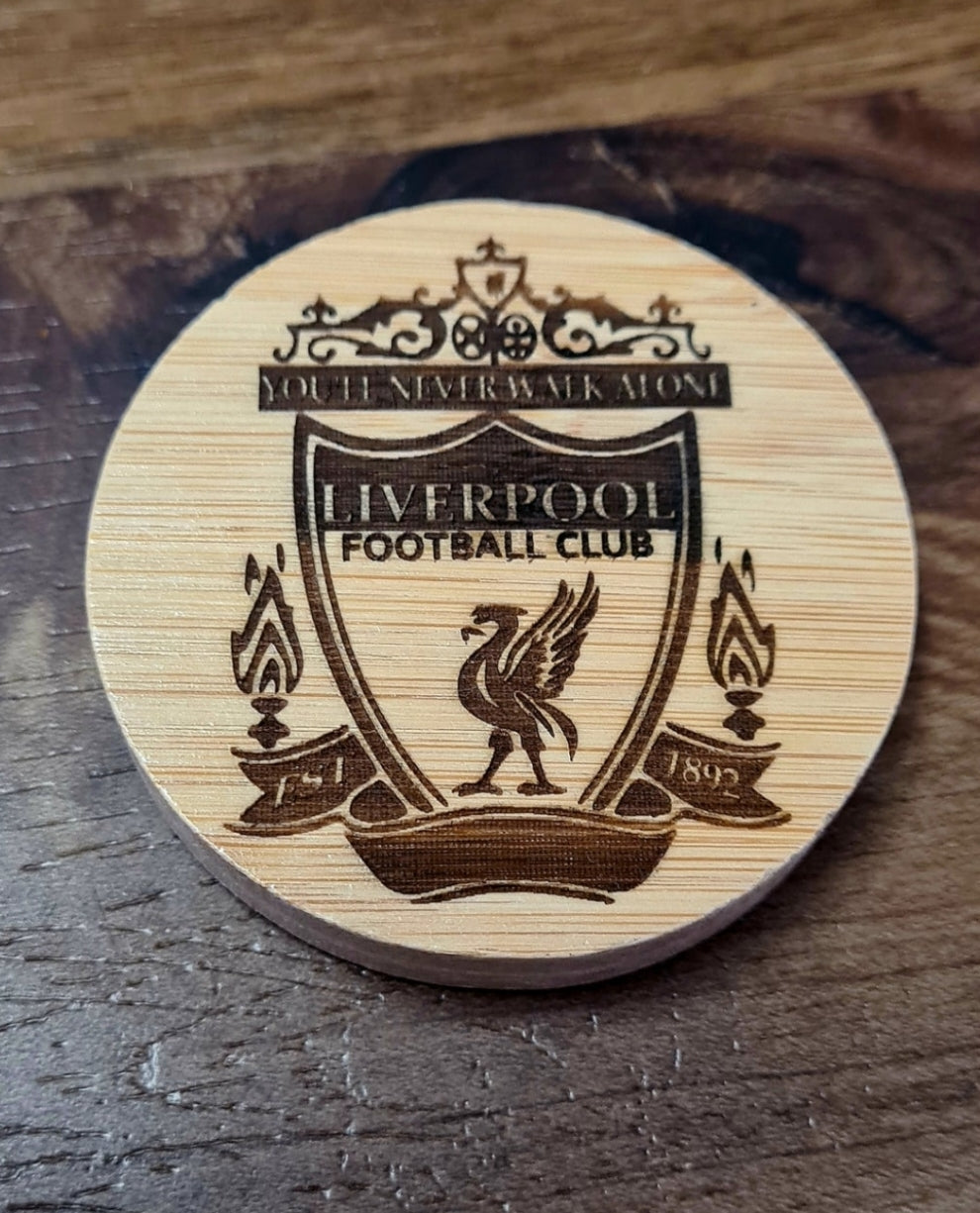 Engraved Football Bottle Opener/Fridge Magnet