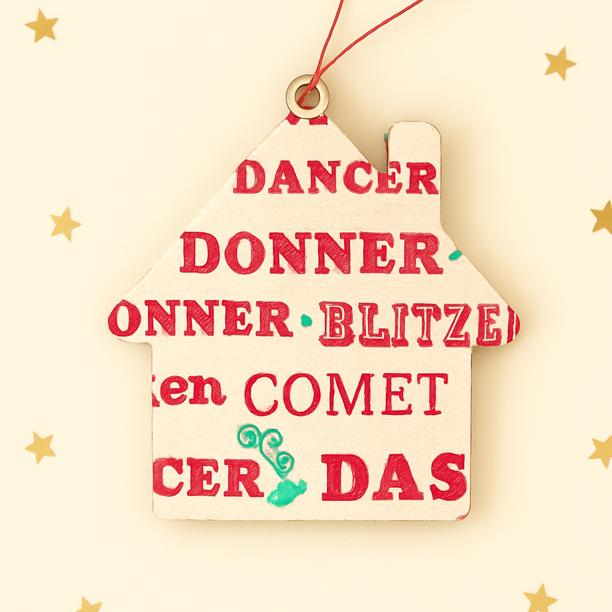 Reindeer name cotton material example