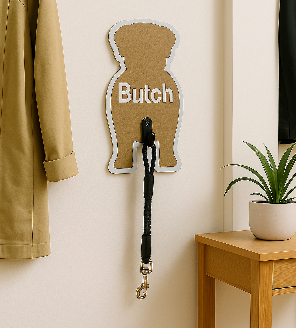 Personalised Dog Lead Holder - Key Hook- Dog Lead Hook - Harness Hook