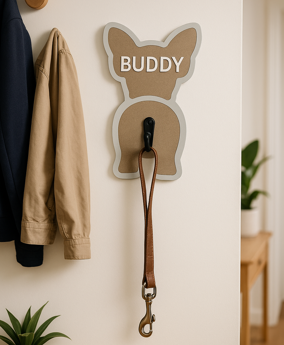 Personalised Dog Lead Holder - Key Hook- Dog Lead Hook - Harness Hook