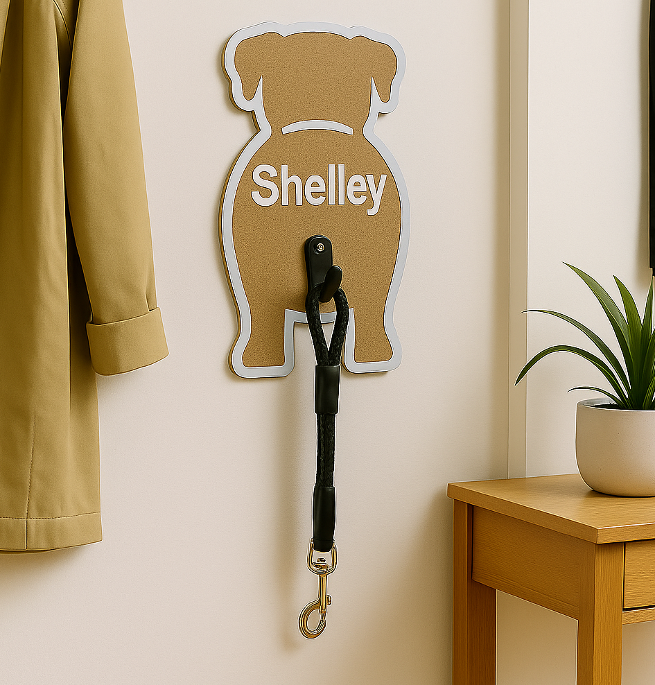 Personalised Dog Lead Holder - Key Hook- Dog Lead Hook - Harness Hook
