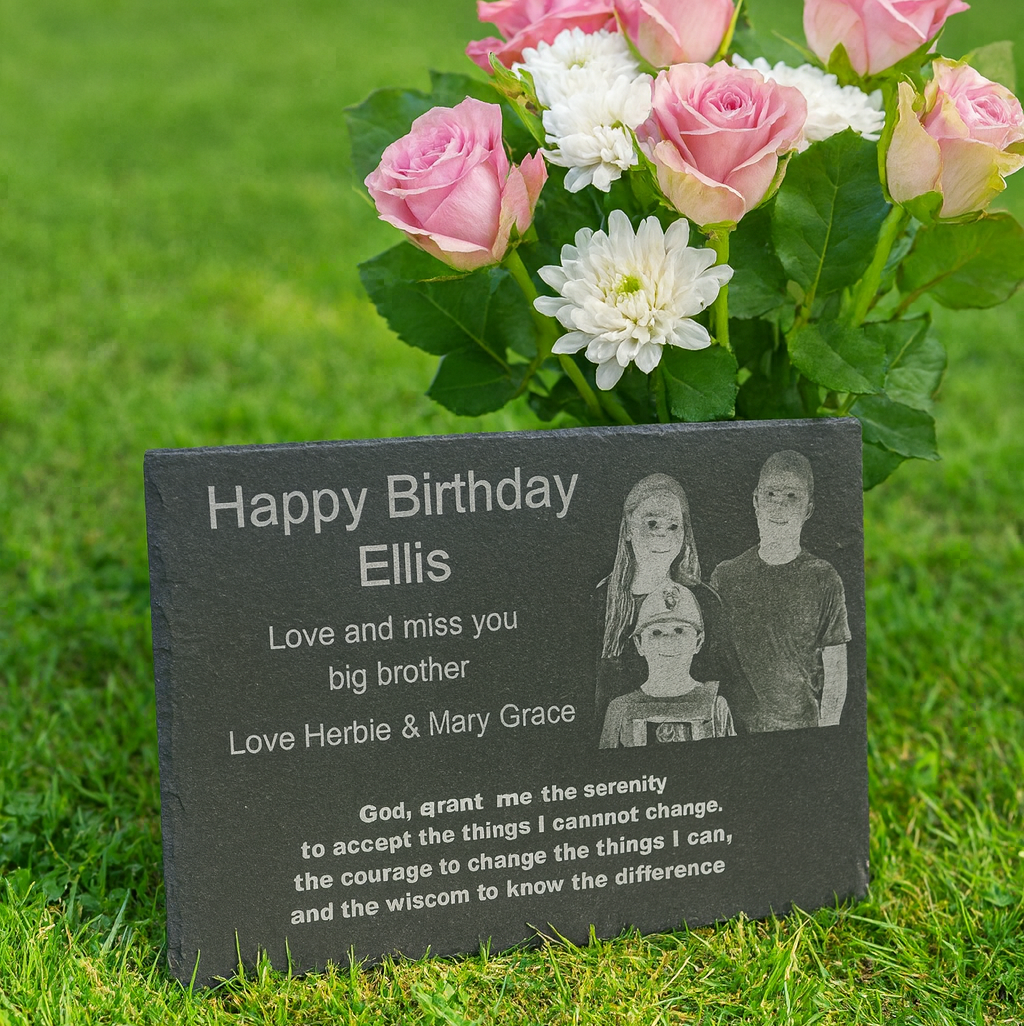 Personalised Memorial Grave Slate