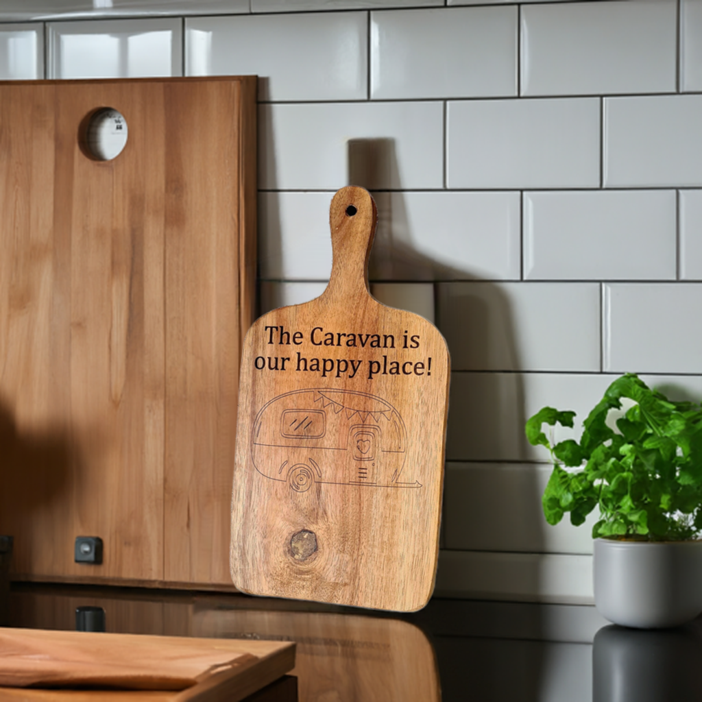 Personalised Chopping board for caravans