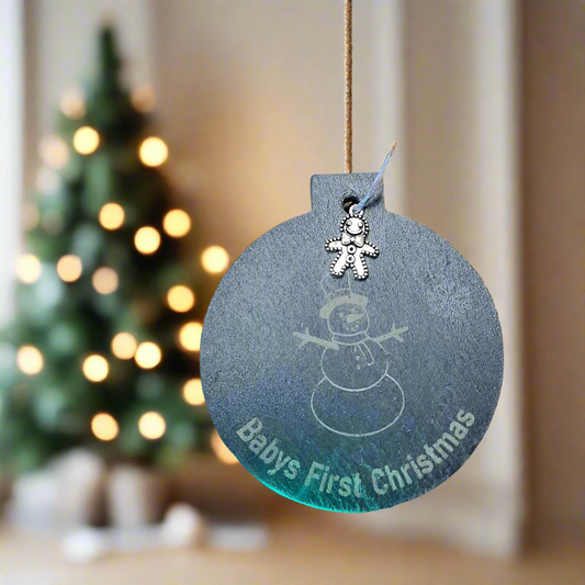 babys 1st christmas personalised ornament