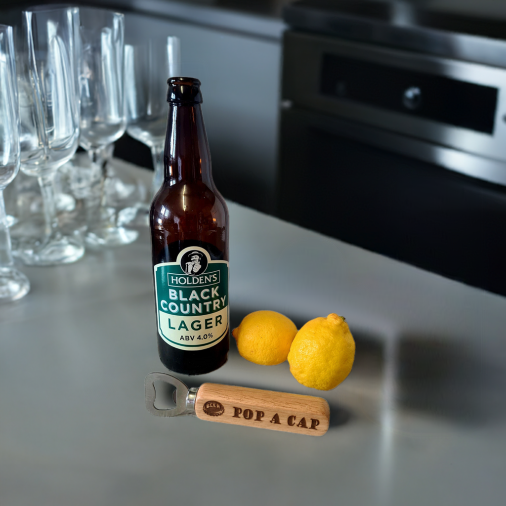 pop a cap wooden bottle opener