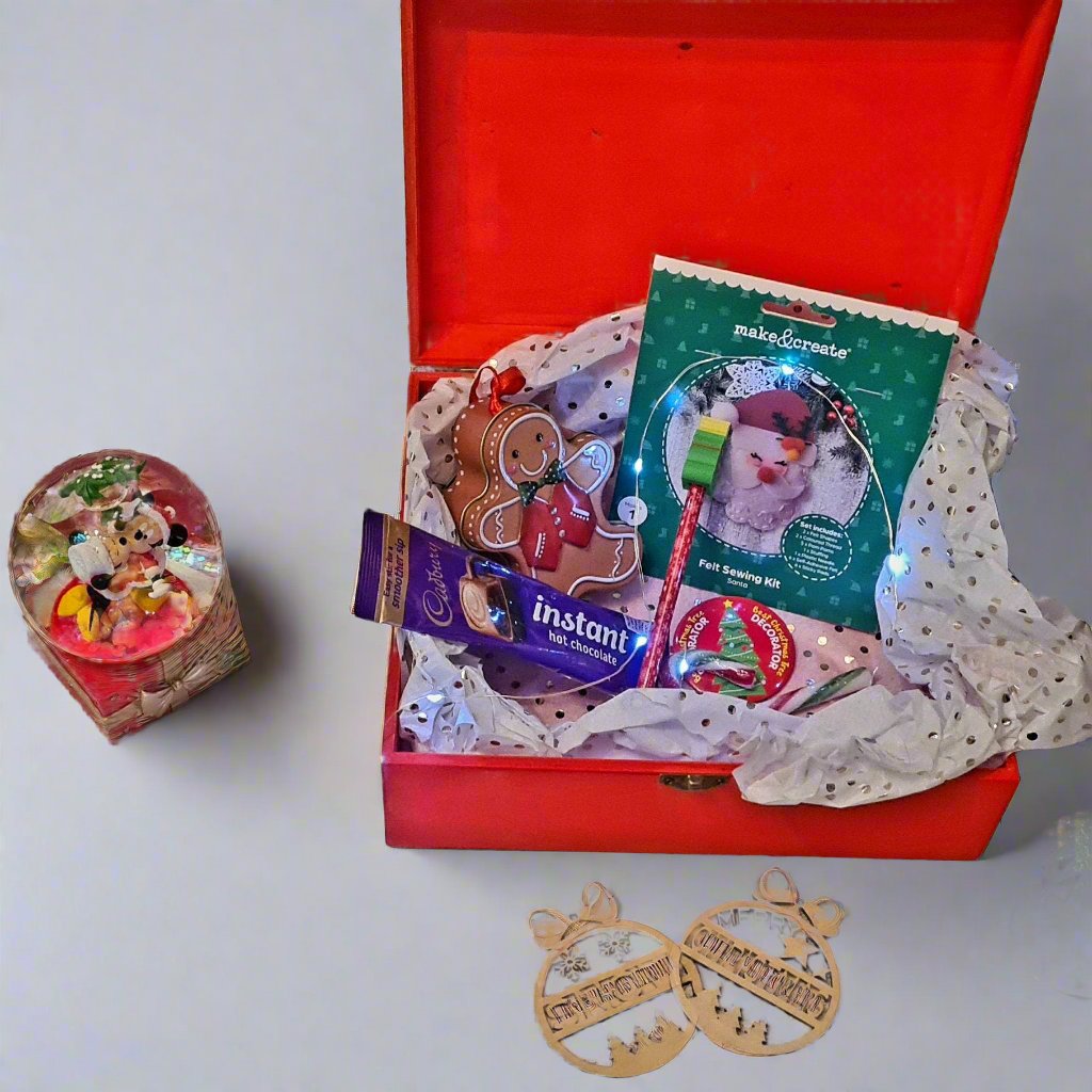 open Christmas eve activity box