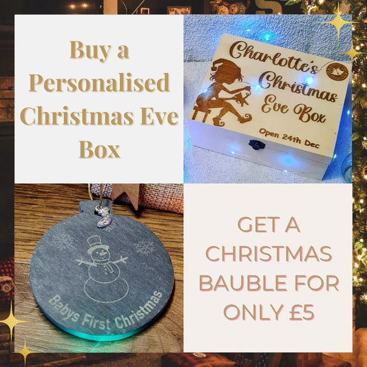 Christmas Gift Bundle: Personalised Decoration & Christmas Eve Box Set