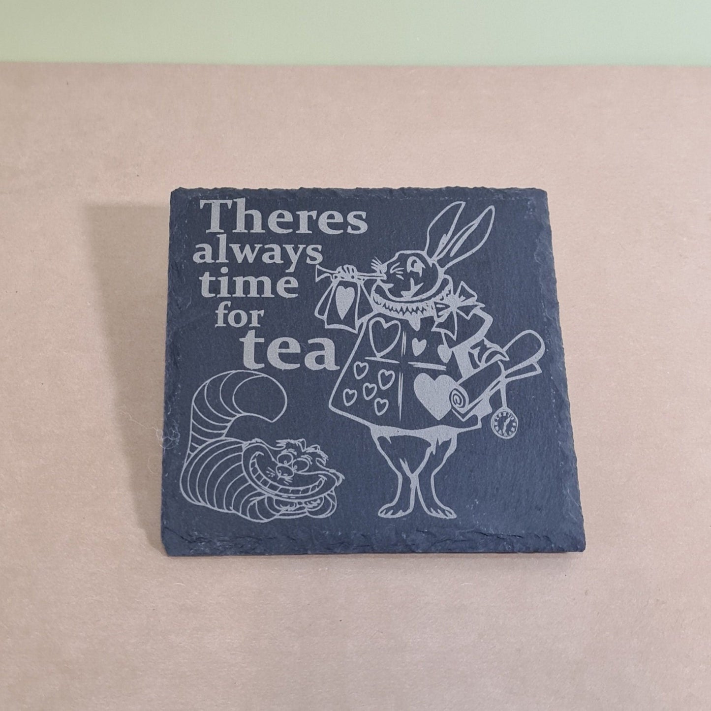 Alice In Wonderland Slate Coaster