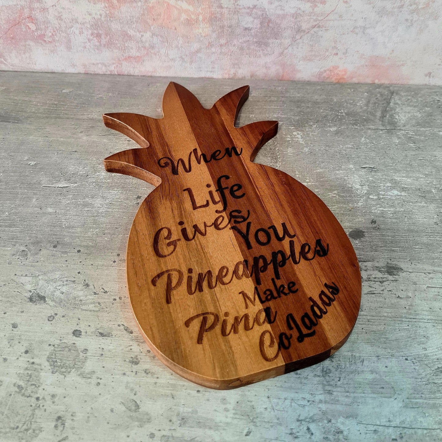 Pineapple Wooden Mini Serving/decorative Board.