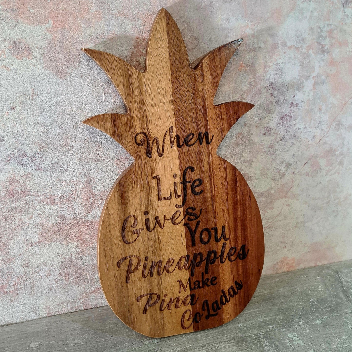 Pineapple Wooden Mini Serving/decorative Board.