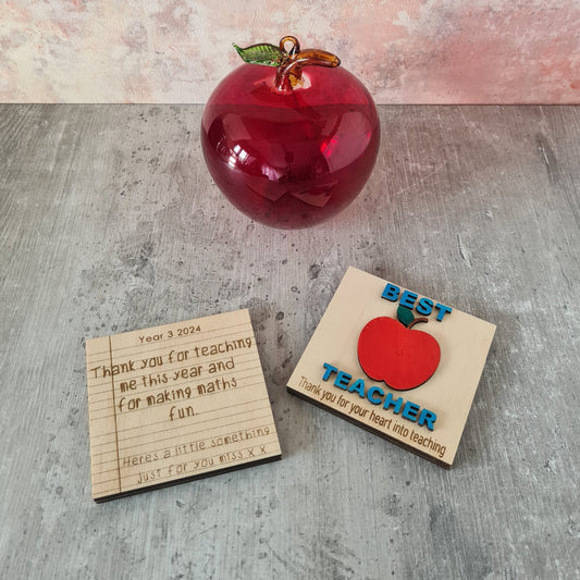 teacher gift card holder