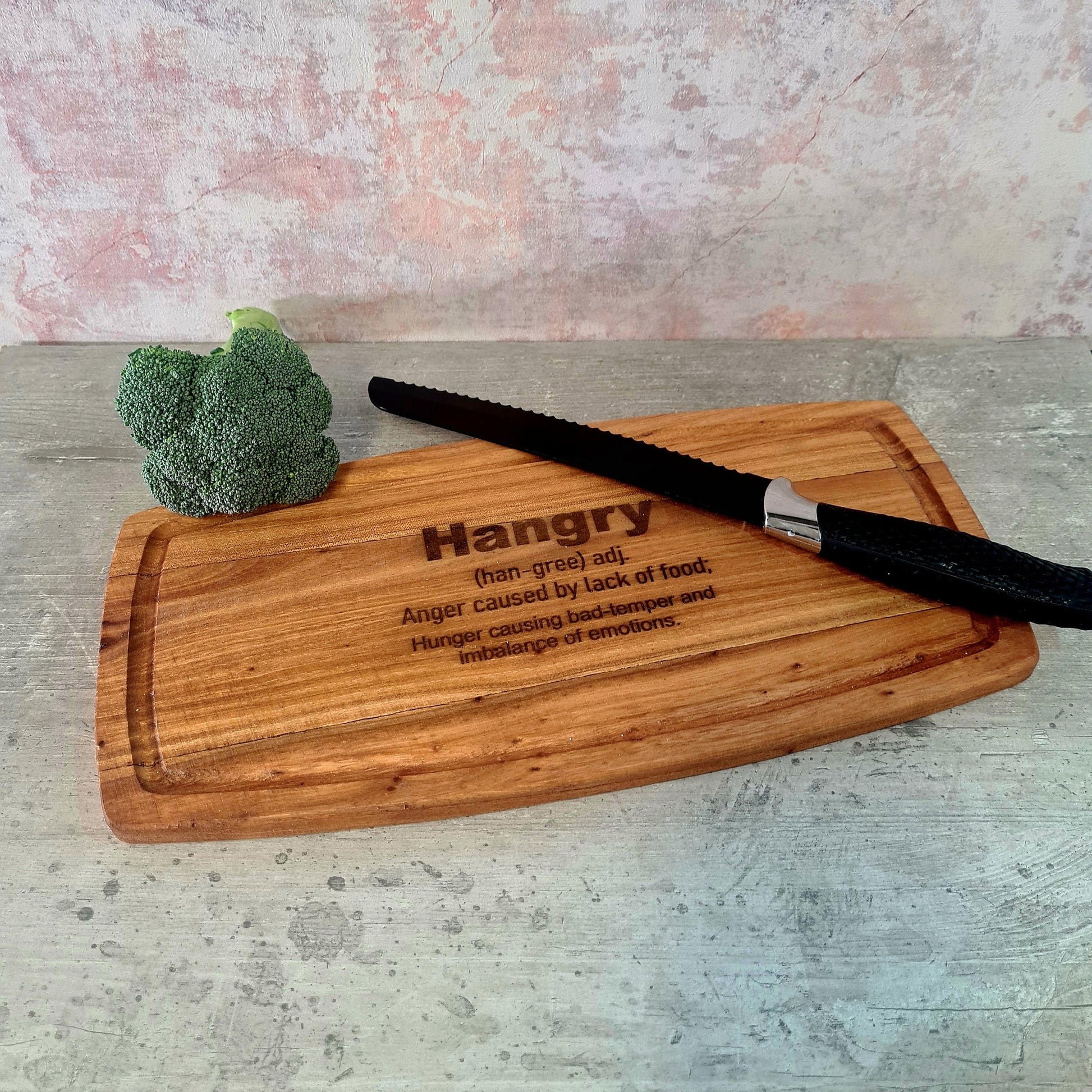 hangry engraved chopping board