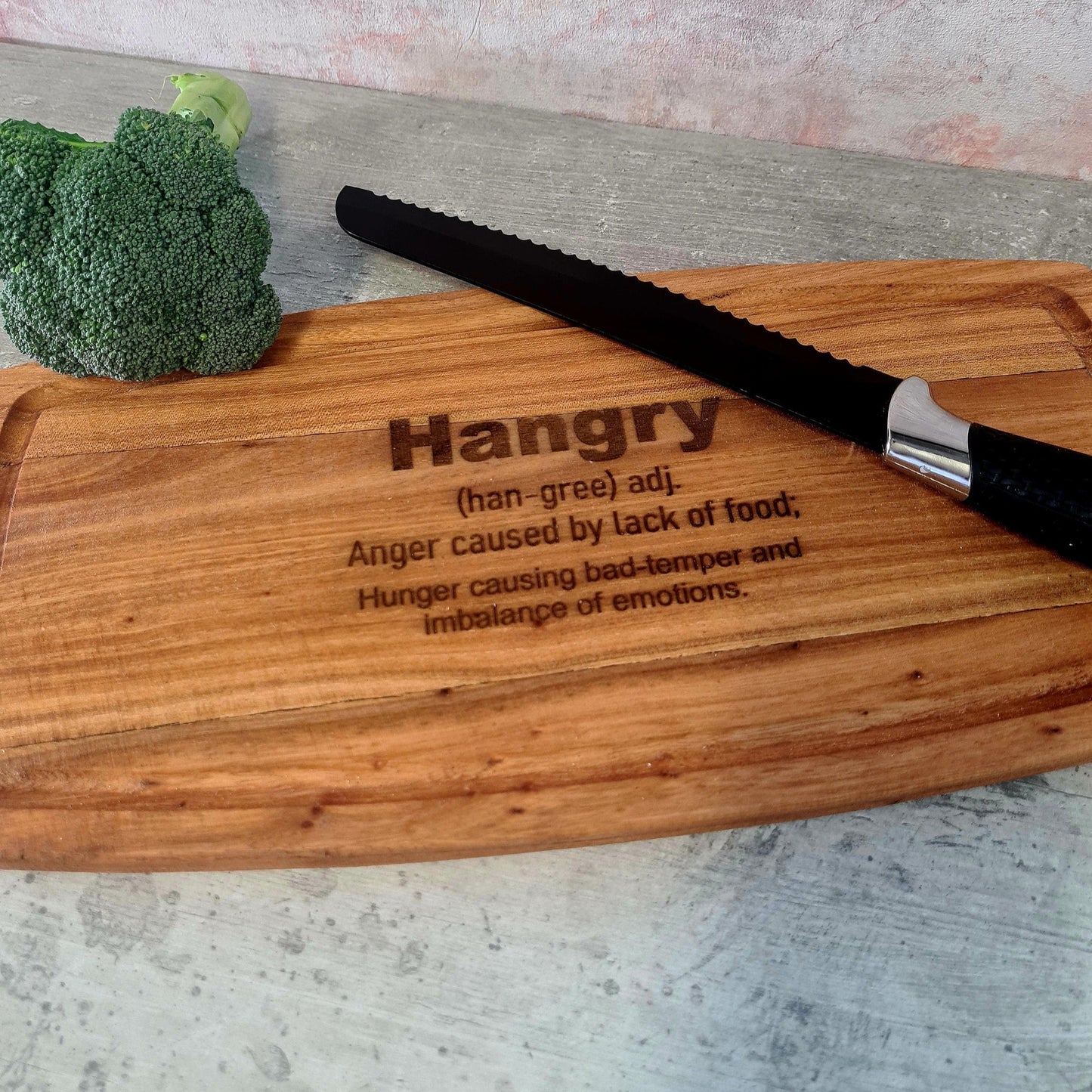 hangry wooden board