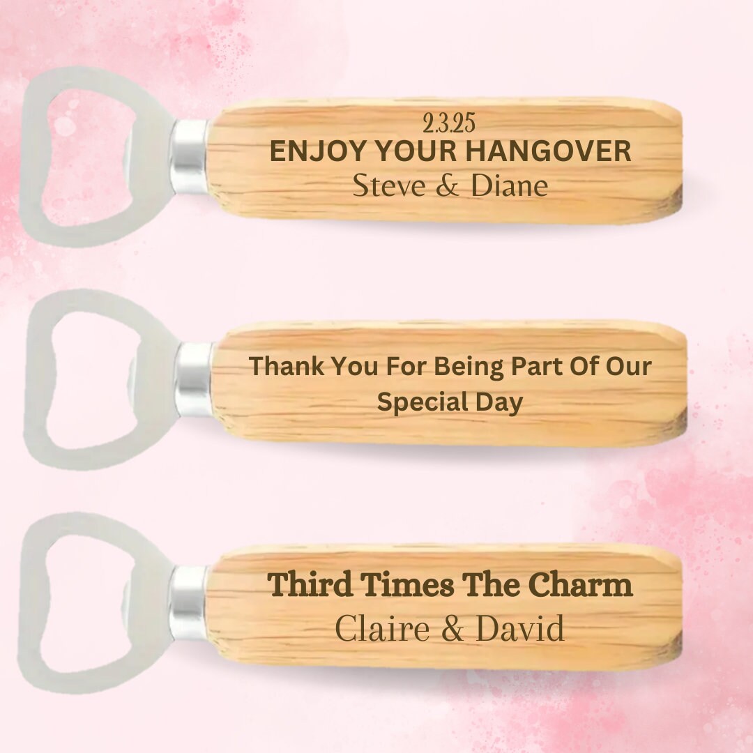 Personalised Monogram Wedding Favors