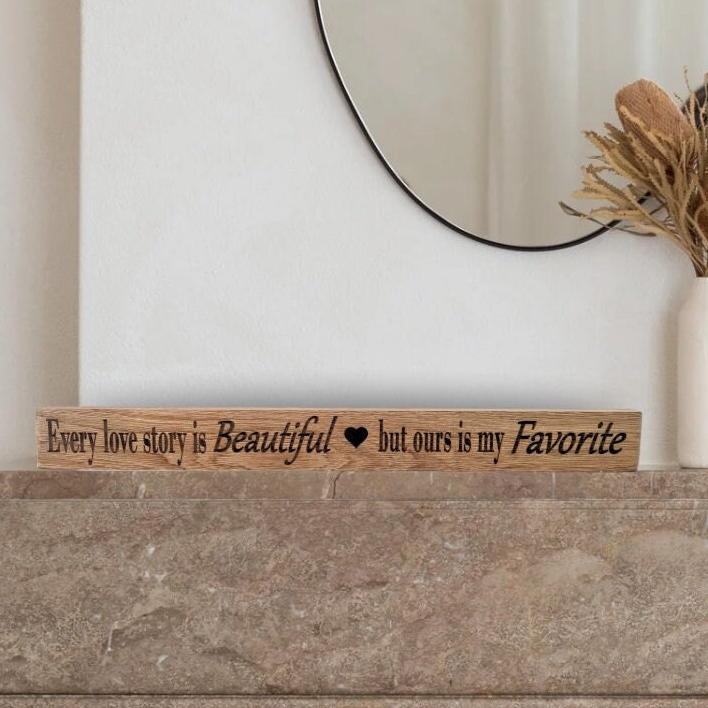 Handcrafted Neutral Home Love Quote plaques